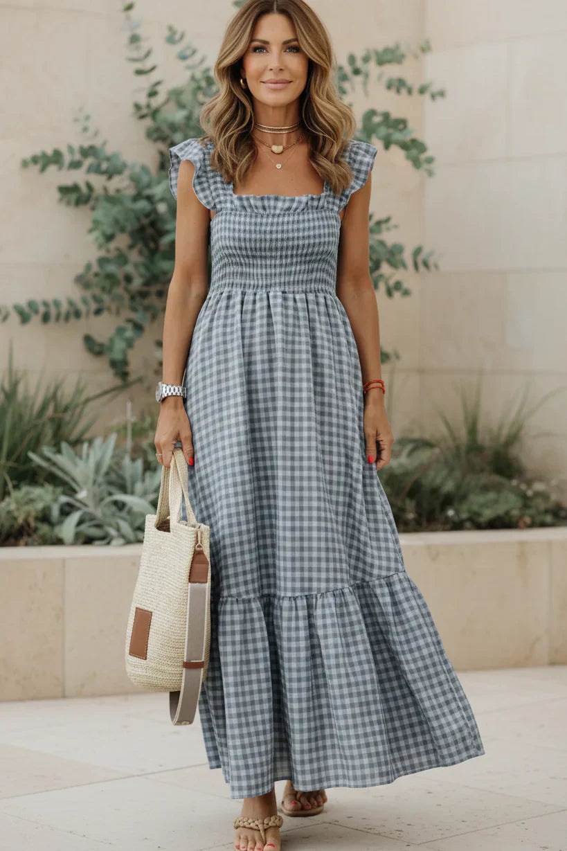 ELENA - ELEGANTE RUFFLE JURK