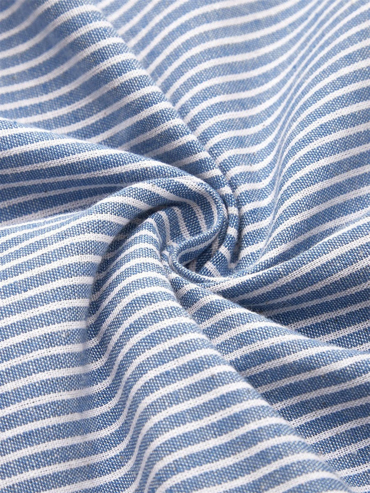 Brienne | Gestreepte Midi-jurk – Moeiteloze Comfort, Dagelijkse Zelfvertrouwen