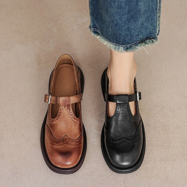 Talvanna | Elegante Leren Mary Janes Voor Elke Dag